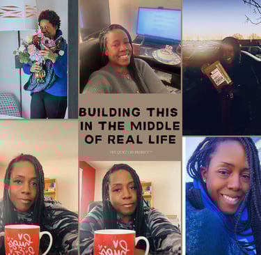 the quiet cry project photo collage healing journey