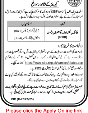 State Bank of Pakistan Jobs February 2026 Apply Online IT Governance Officer & Digital Banking Officer SBP Latest