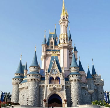 Delicate close-up of blush pink Mickey ears headband adorned with tiny gold stars