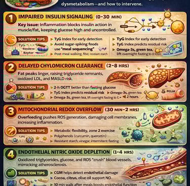 Post-Meal Health: The Hidden 2-Hour Window That Predicts Heart Diseas