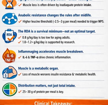 Why Protein After 55 Isn’t Optional — And Why the RDA Is Failing Your Muscles