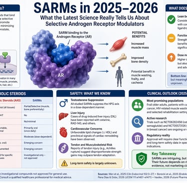 SARMs vs Steroids: Are They Really Safer? Benefits, Risks, and Clinical Evidence