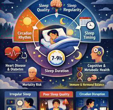 Beyond the Clock: 5 Core Dimensions of Sleep Health & Disease Risk