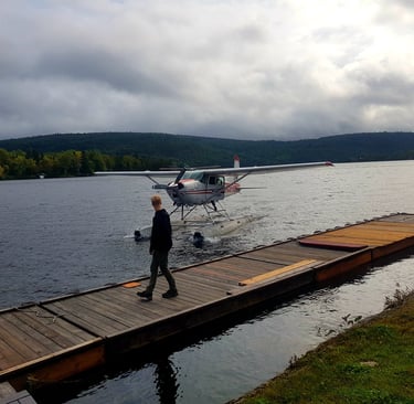L'atterrissage sur le lac : le retour à la réalité L'atterrissage sur le lac est aussi impressionna