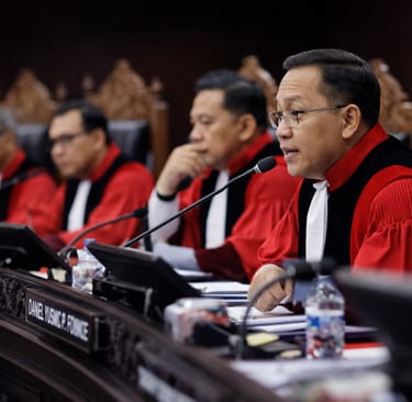 MSP Law Office | Suasana sidang Mahkamah Konstitusi