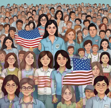 A group photo of the Haiah Academy team, showcasing diversity and enthusiasm.