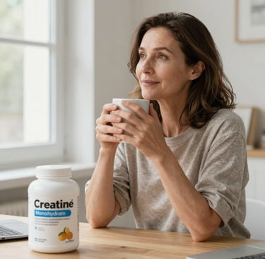 women taking Creatine for Menopause Brain Fog & Fatigue