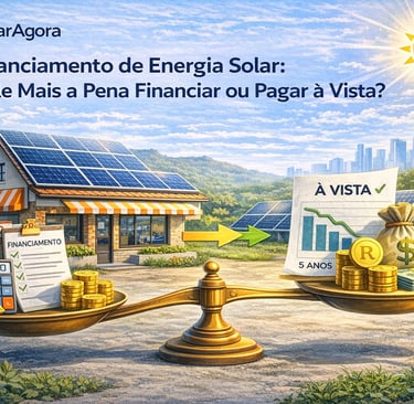 Payback energia solar: casa com painéis solares ilustrando o tempo de retorno do investimento em sis