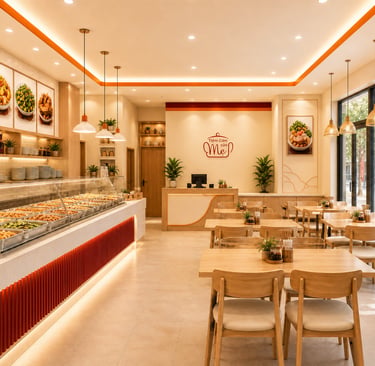 tiệm cơm văn phòng, cơm gia đình