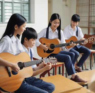 a couple of young men sitting next to each other