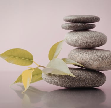 Piedras zen equilibrio y bienestar