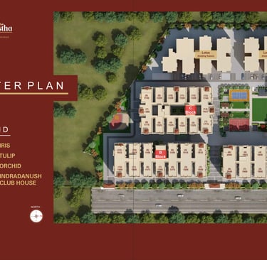 indraprastha-project-master-plan-legened-suchitra-apartments-towers-by-svc-constructions