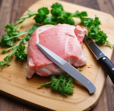 Happy customer receiving a delivery box of frozen food at home.