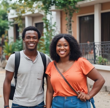 Customer browsing products on a smartphone with a cozy background