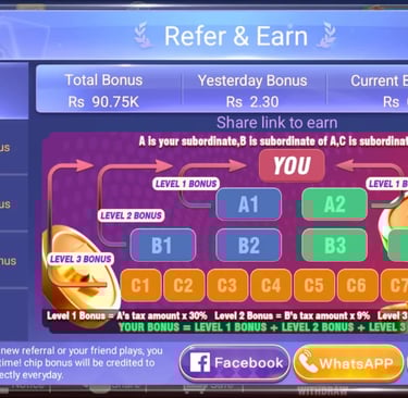 bouns of 3patti room apk game