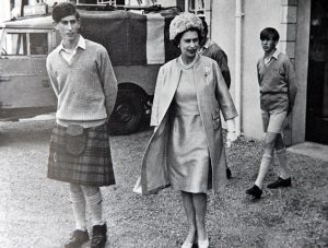 queen and prince charles at gordonstoun