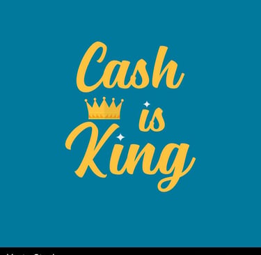 Cash is king graphic