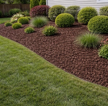 Finished installing Brown Mulch