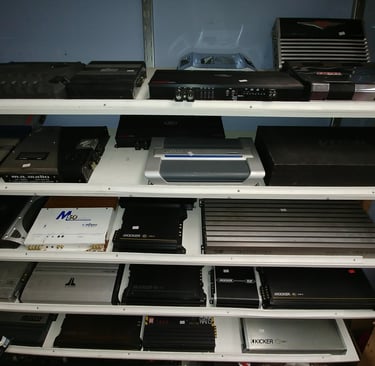 wide selectronics of used or refurbished car audio and home audio electronics