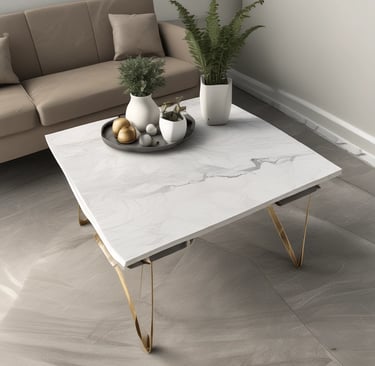 Finished marble kitchen setup with a modern sink and faucet.