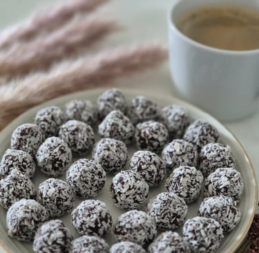 Dadelbollar med smak av Choklad & kaffe från Lazaridis