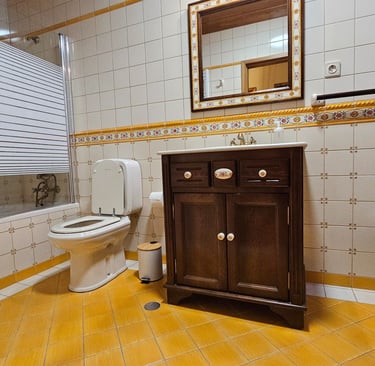 Casa do Mel - Casa de banho com banheira e aquecimento