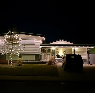 MyLites permanent outdoor lighting installation on home