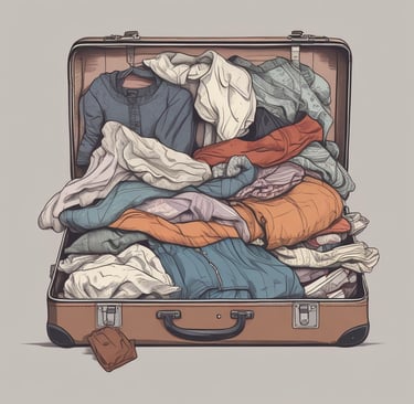 A room filled with many stacked cardboard boxes.