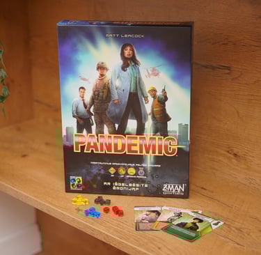 Stalo žaidimo Pandemic dėžutė