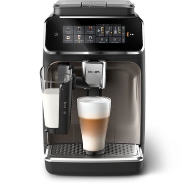 Máquina automática Philips 3300 LatteGo com sistema de leite e painel tátil