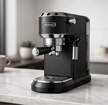 De'Longhi Dedica ultracompacta em pequena cozinha urbana