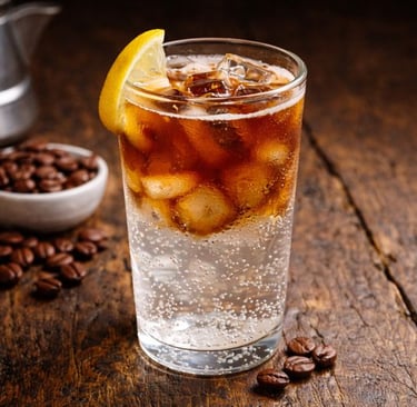 Espresso Tonic refrescante com tónica e gelo