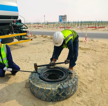 Heavy equipment tyres change