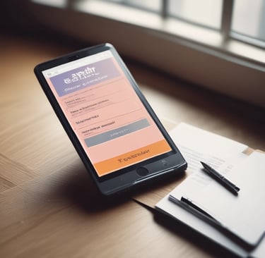 a man sitting at a laptop computer with a robot