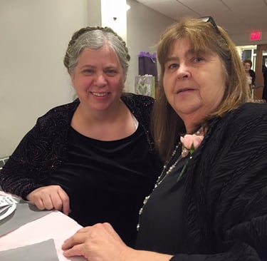 with Godmother Aunt Linda - in Hostetter Family Archives – Christine Applegate