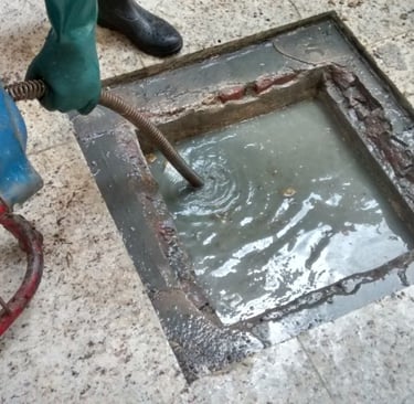 desentupimento da rede de gordura