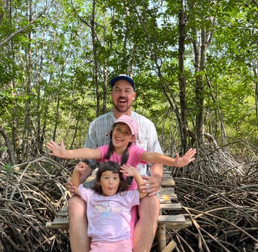 Forêt de mangrove dans le sud du Vietnam