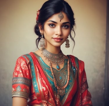 Smiling woman holding a basket of fresh organic vegetables in a sunlit kitchen