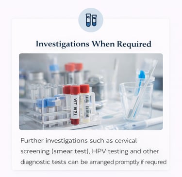 Investigations required