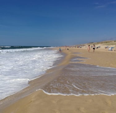 plage de Parentis la Landaise a proximité de vieux boucau dans les Landes