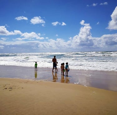 photo de jour de la plage océan dans les Landes