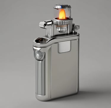 Colorful decorative souvenirs displayed on a wooden shelf.