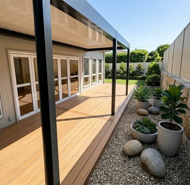 Roseville Composite Deck with Pergola