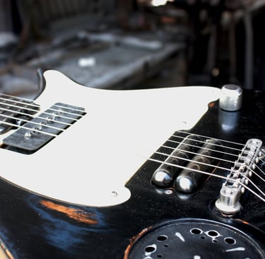 Tumbleweed "Raven" Custom, American Handcrafted Electric Guitar.  Collab with Billy Squier.