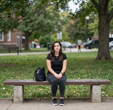 Smiling woman feeling inspired during a coaching session