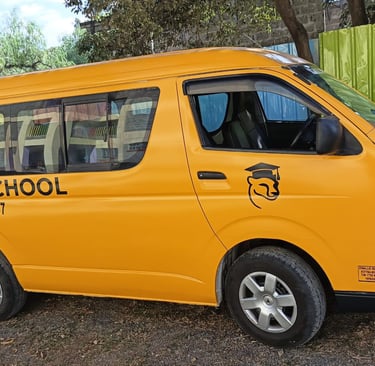 Yellow school van for Duma School from Vanna Ventures