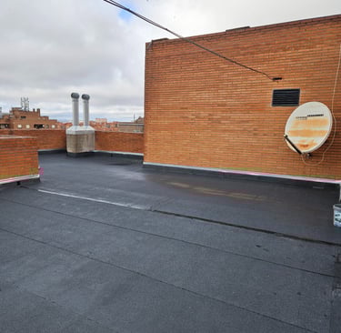 rehabilitación/reforma/impermeabilización de azotea con tela asfáltica