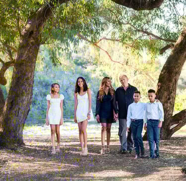Natural family portrait photographed by Perth family photographer Geoff Fisher