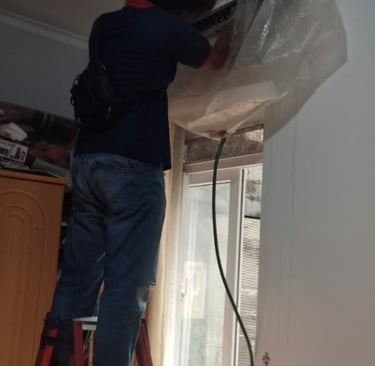 Lestari Teknik menyediakan layanan service AC, cuci AC, dan pasang AC panggilan untuk rumah, kos, ru