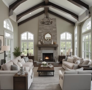 Bright living room with modern inventory